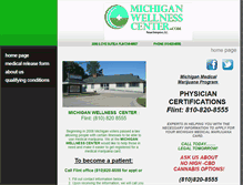 Tablet Screenshot of michiganwellnesscenter.com